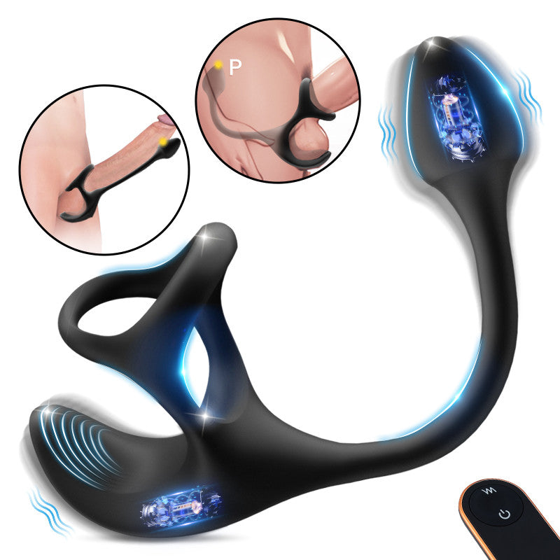VibeKnight – Plug Anal Vibrant & Anneau Pénien Multifonction