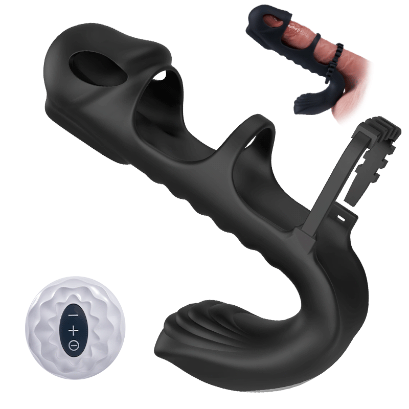 PulseRing Pro – Anneau Vibrant avec Extension et Stimulation Ciblée