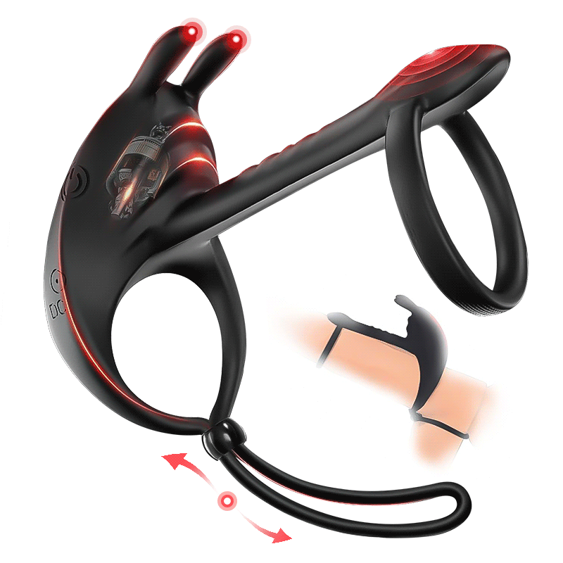 TriplePlay Ring – Anneau Pénien Vibrant avec Stimulateur Clitoridien et Testiculaire