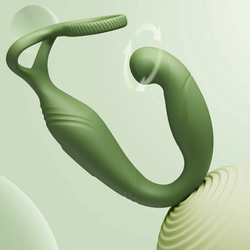 BRUCE - Stimulateur Prostatique Vibrant avec Doubles Anneaux – Plaisir Ciblé & Érection Renforcée