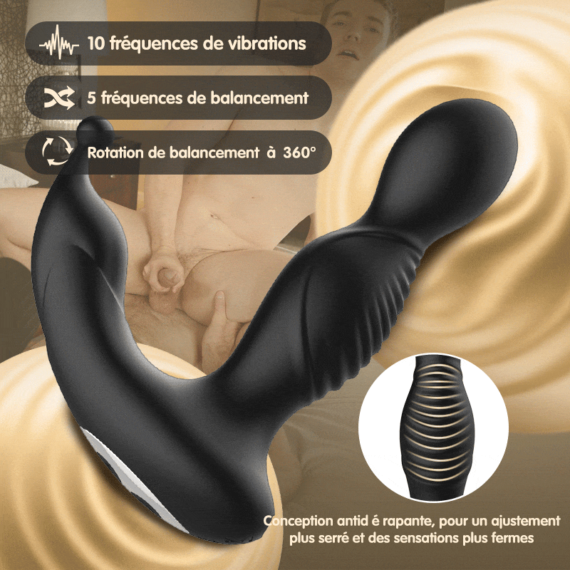 Stimulateur Anal Oscillant 360° – Plaisir Prostatique Total