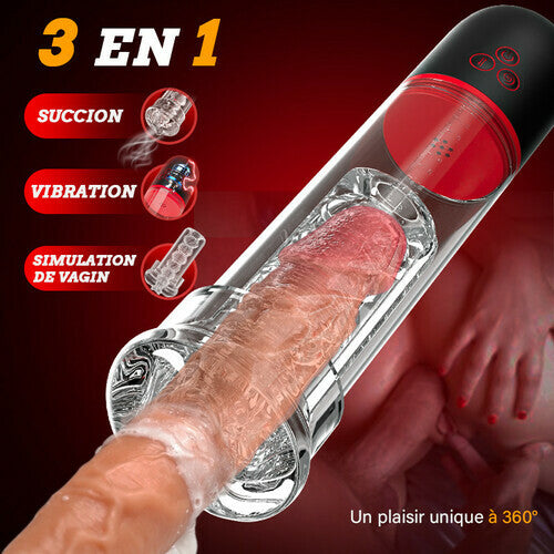 SuctionPro 9 - Pompe à pénis automatique 2 en 1