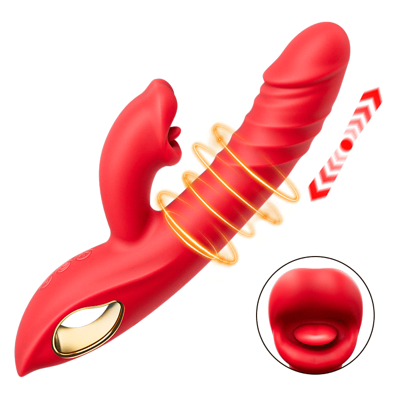 Stimulateur G Intime 4-en-1 – Léchage, Vibration, Poussée & Morsures Sensuelles