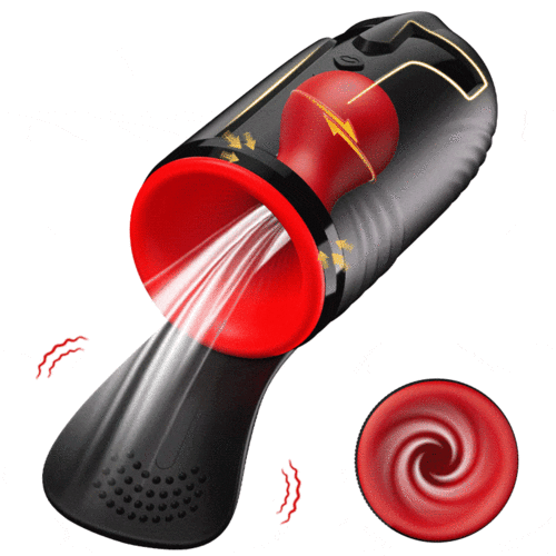 KnightRider 3X - 10 Vibration 5 Succion orale 3 Torsion Entraînement + Masturbation du gland